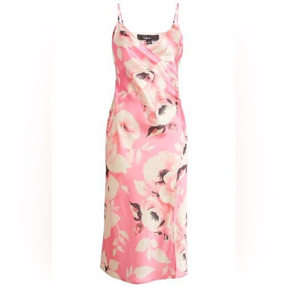 Lulus-Garden Sweetheart Floral Pink Slipdress- size XS-NWT - Picture 1 of 11